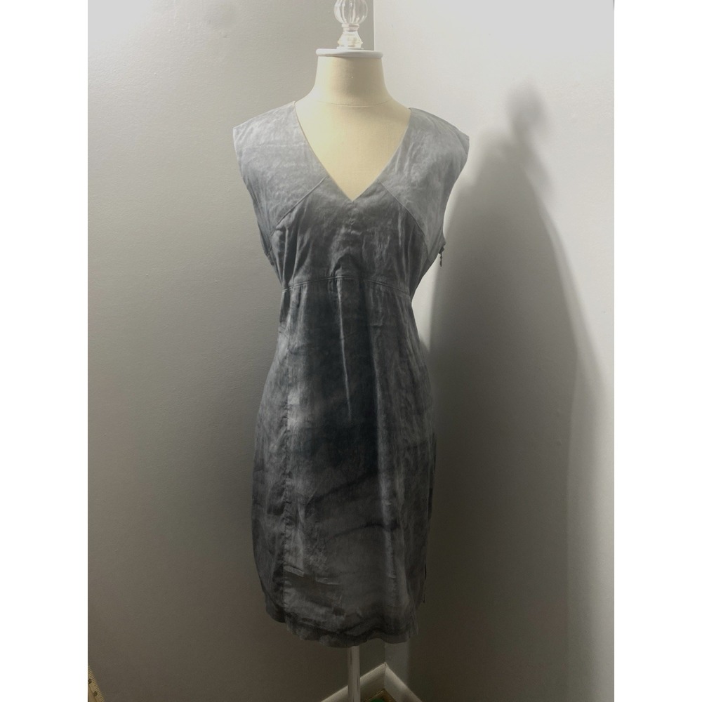 Sarah Pacini Black Avant Garde City Style London Side Zipper Midi Dress Size 2